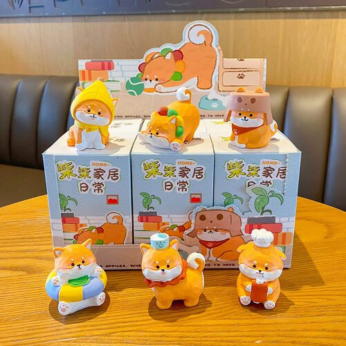 【柴柴家居日常】可爱柴犬狗狗公仔盲盒小摆件桌面装饰品生日礼物