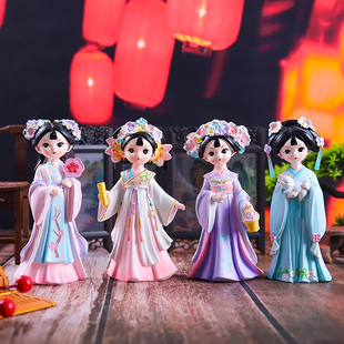 新品热款国潮梦里花未眠创意工艺品摆件古风装饰品生日礼物