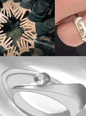 seventeen五代团戒创意戒指克拉应援戒指猫耳朵戒团戒可调节