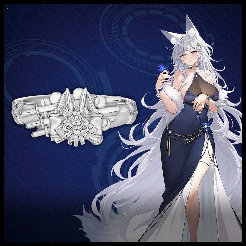 动漫周边饰品 碧蓝航线 信浓 戒指指环项链吊坠原创2次元周边戒指图片