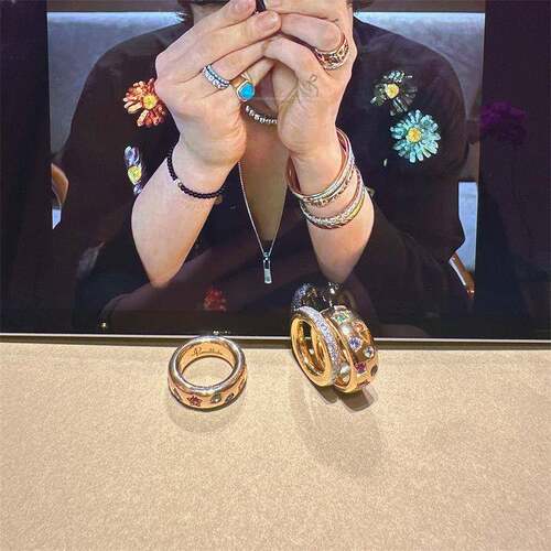 bigbang权志龙同款戒指GD应援周边情侣款意式丰盈风格叠戴指环