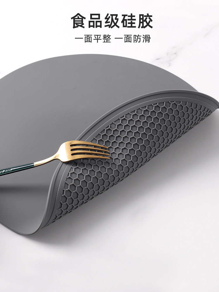 硅胶耐高温桌垫防滑垫板垫杯垫厨房排水垫微波炉防烫垫圆
