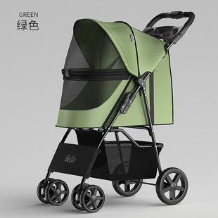 Bello S2E轻便可折叠宠物推车狗狗猫咪透气小手推车外出宠物狗车