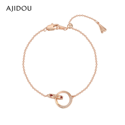 阿吉豆浪漫心叹号莫比乌斯环手链