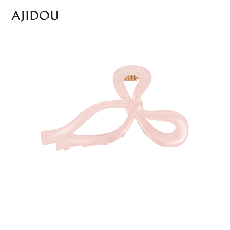 阿吉豆AJIDOU蝴蝶结抓夹时尚发饰女轻奢甜美头饰夹子发夹甜美发饰