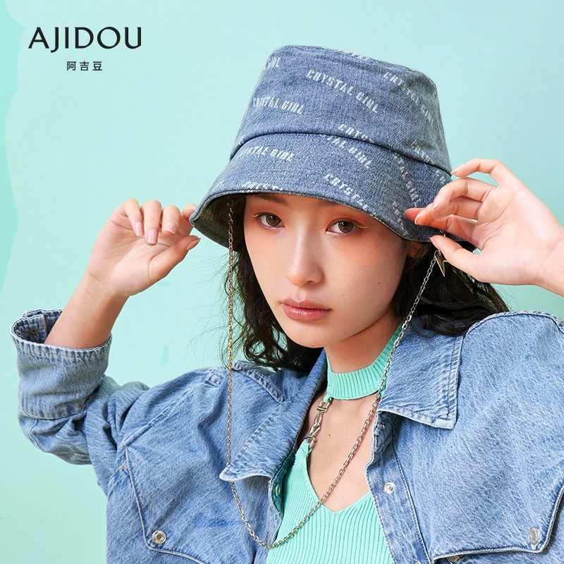 帽子AJIDOU牛仔百搭秋冬