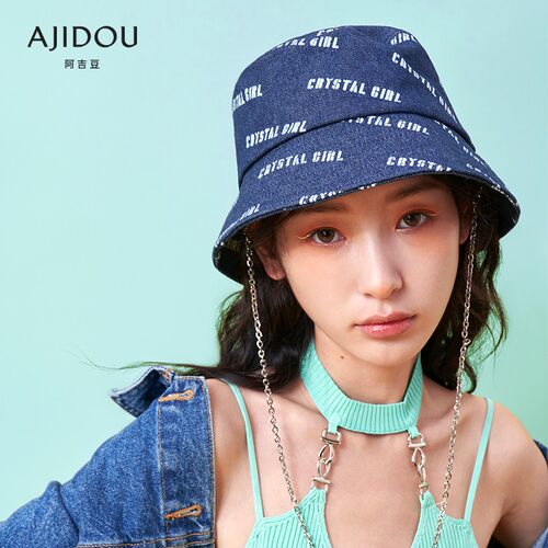 帽子AJIDOU牛仔百搭春夏
