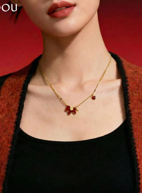 AJIDOU阿吉豆项链女生肖马上有钱