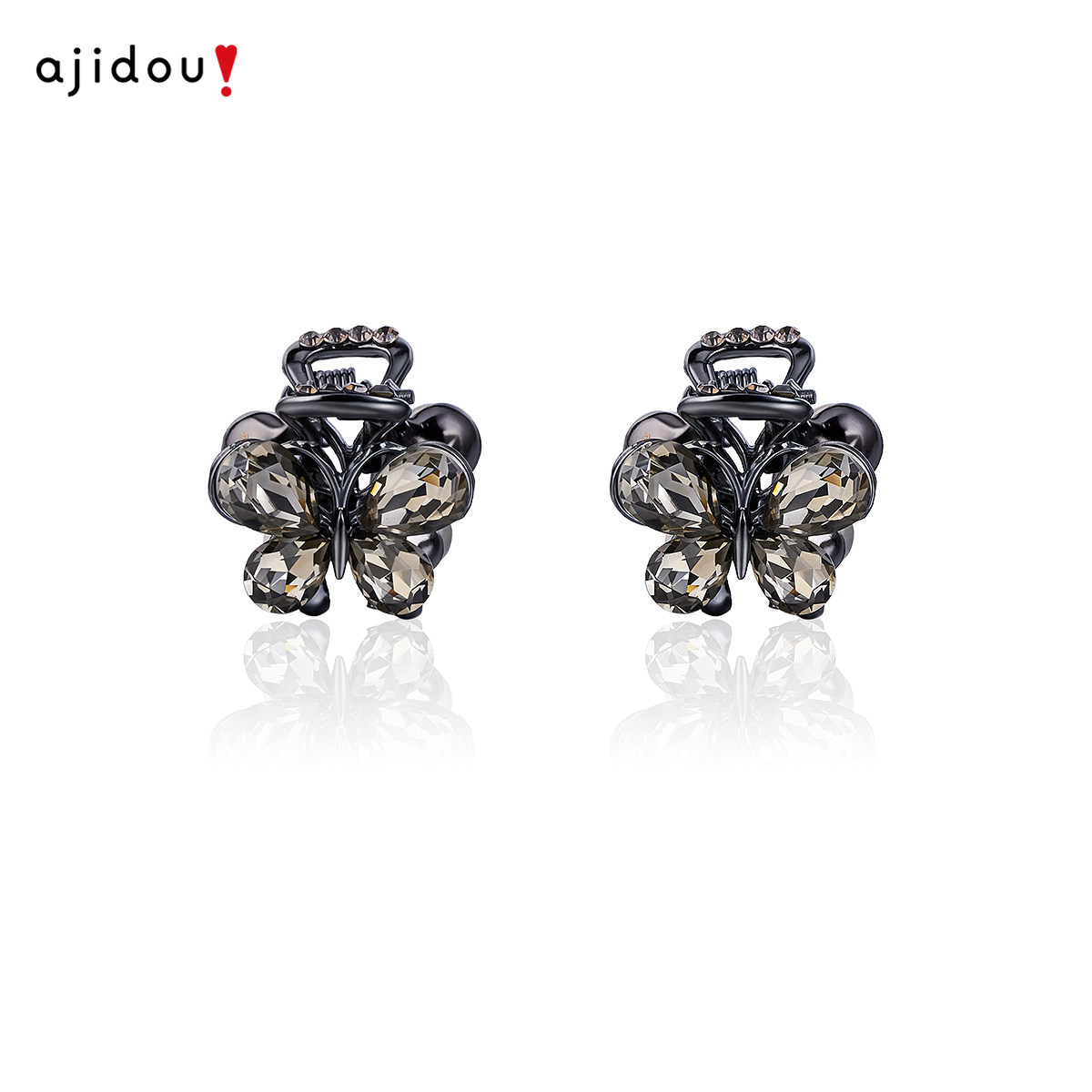 阿吉豆AJIDOU发夹可爱水晶小抓夹前额刘海鸭嘴夹侧边发夹子发饰品