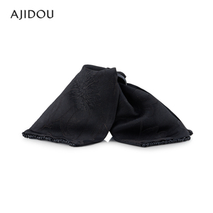 阿吉豆AJIDOU发饰女款 潮流夹头发头饰气质小抓夹 黑色印花发夹时尚