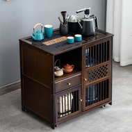 Di động bàn trà hộ gia đình bàn trà nhỏ trà xe đẩy bàn trà trà hoàn toàn tự động ấm đun nước tích hợp tủ trà Trung Quốc bàn trà gỗ công nghiệp