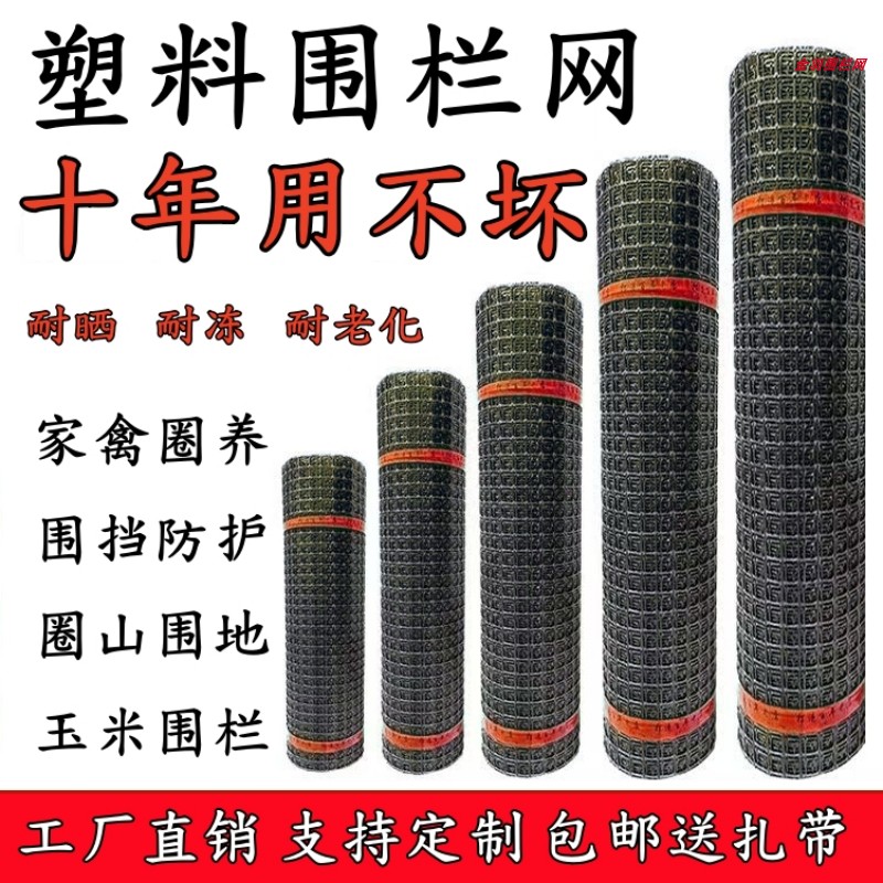 加厚塑料网格鸡鸭养殖网户外家用鱼塘栅栏防护菜地果园玉米围栏网