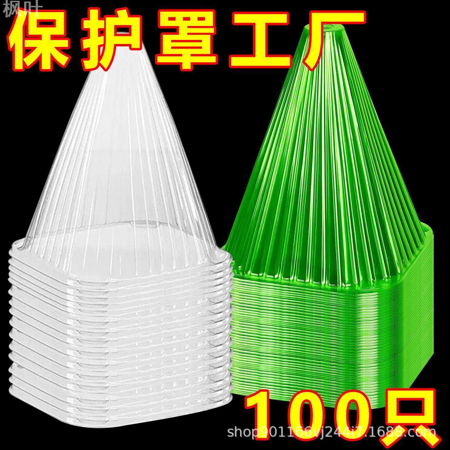 可重复方形使用植物钟罩保护免受