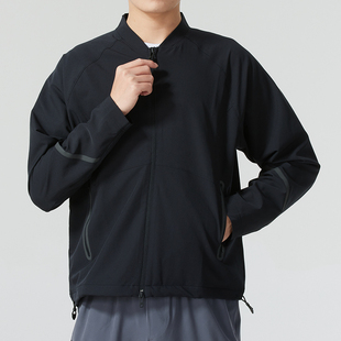 安德玛正品男装外套春季新款运动休闲上衣跑步训练服飞行员夹克男