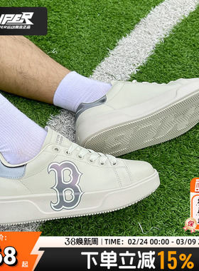 MLB官方正品男女同款低帮板鞋厚底复古鞋时尚休闲运动鞋3ASXCCB3N