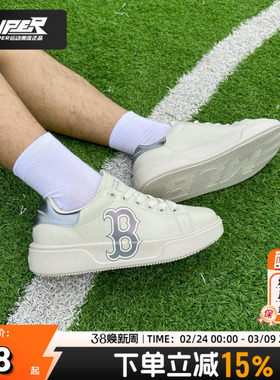 MLB官方正品男女同款低帮板鞋厚底复古鞋时尚休闲运动鞋3ASXCCB3N