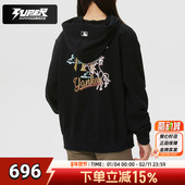 男女同款 卫衣2026新年款 情侣时尚 MLB正品 休闲连帽宽松套头衫 上衣