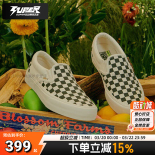 Vans/范斯男鞋女鞋VR3环保黑白低帮经典款一脚穿棋盘格休闲板鞋