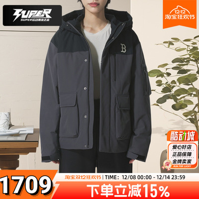 MLB官方正品情侣连帽羽绒服外套