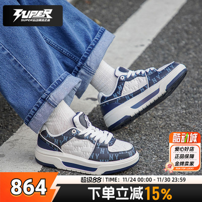 MLB官方纽约洋基队厚底休闲鞋2025秋季新款男女鞋学长鞋3ASXCMN4N