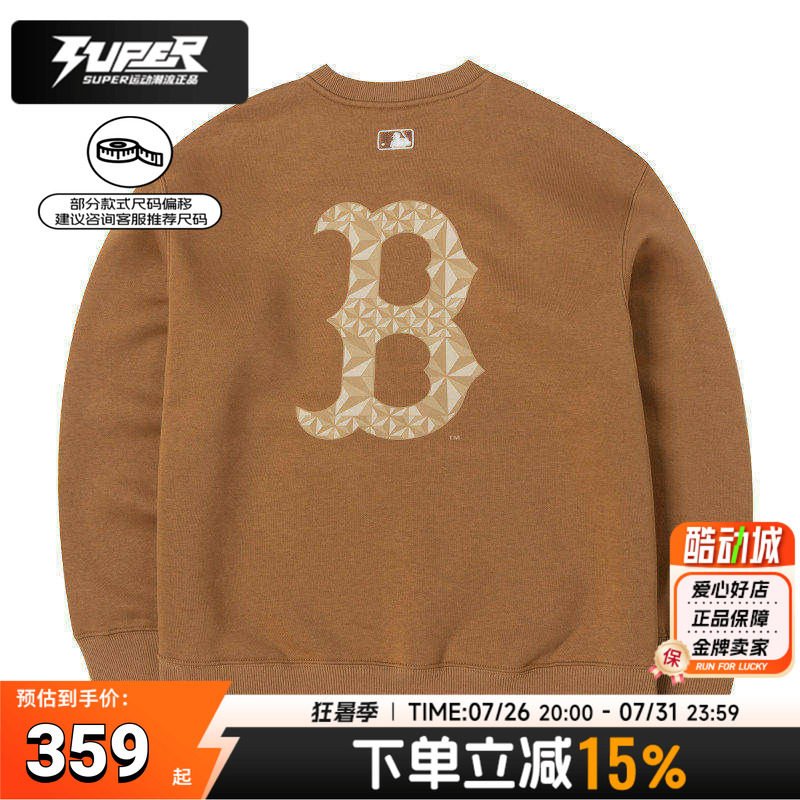 MLB正品圆领卫衣男装女装25秋季新款情侣运动服休闲上衣套头衫潮