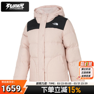 北面官方正品羽绒服女短款550蓬鹅绒保暖防泼水羽绒夹克连帽外套