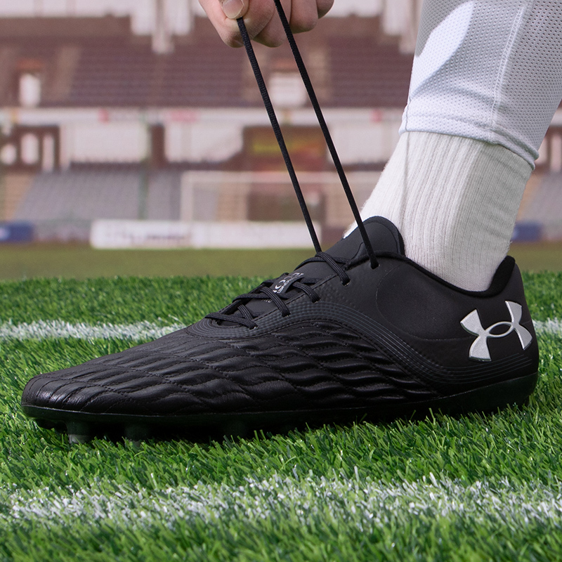 UA安德玛官方正品足球鞋男鞋女鞋轻便减震实战训练鞋低帮FG长钉鞋
