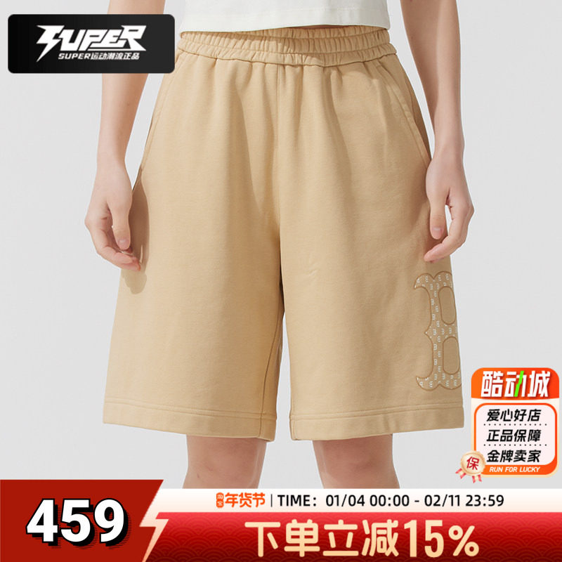 MLB情侣短裤2025夏季新款男女同款透气休闲短裤健身训练运动短裤