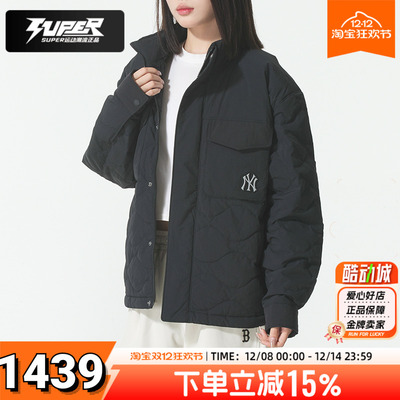 MLB 官方正品羽绒服男装女装25冬季新款立领防风保暖羽绒夹克外套