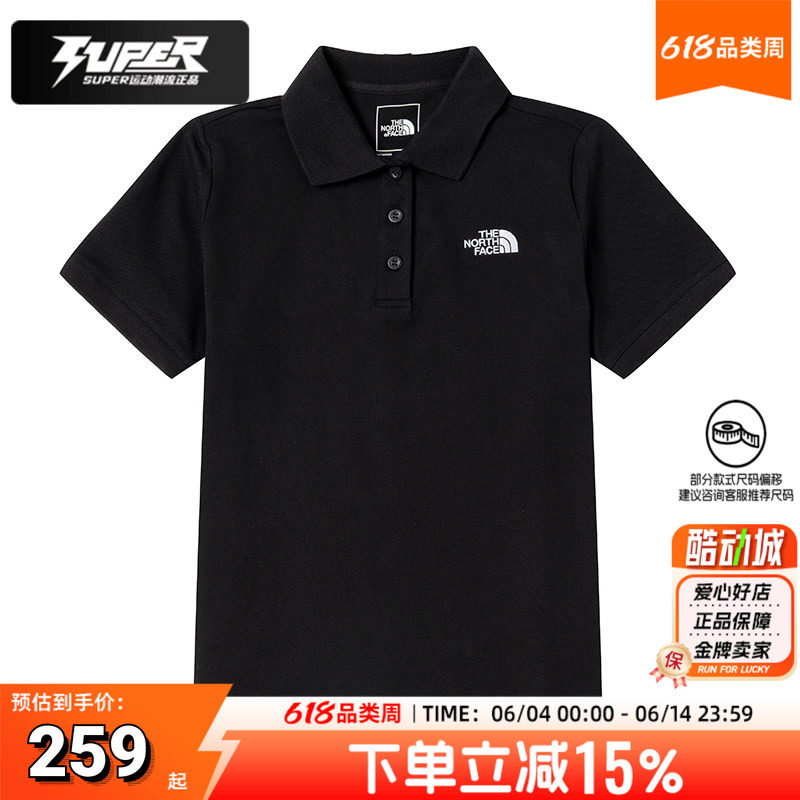 TheNorthFace北面正品女装POLO衫 2026夏季翻领透气短袖T恤运动服
