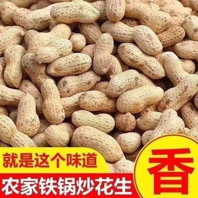 农家铁锅炒花生带壳熟原味柴火炒花生炒货大全零食小吃休闲食品