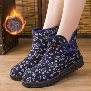 冬季老式棉拖鞋东北大棉鞋男手工爷爷奶奶鸡婆鞋80岁老太太的鞋子