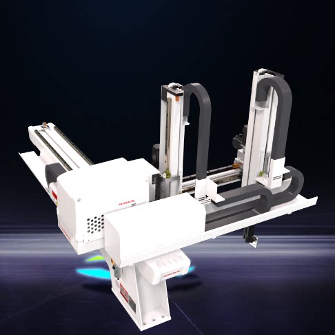 伯朗特五轴伺服注塑机械手brtr07wds5pc双截式双臂注塑工业机械臂