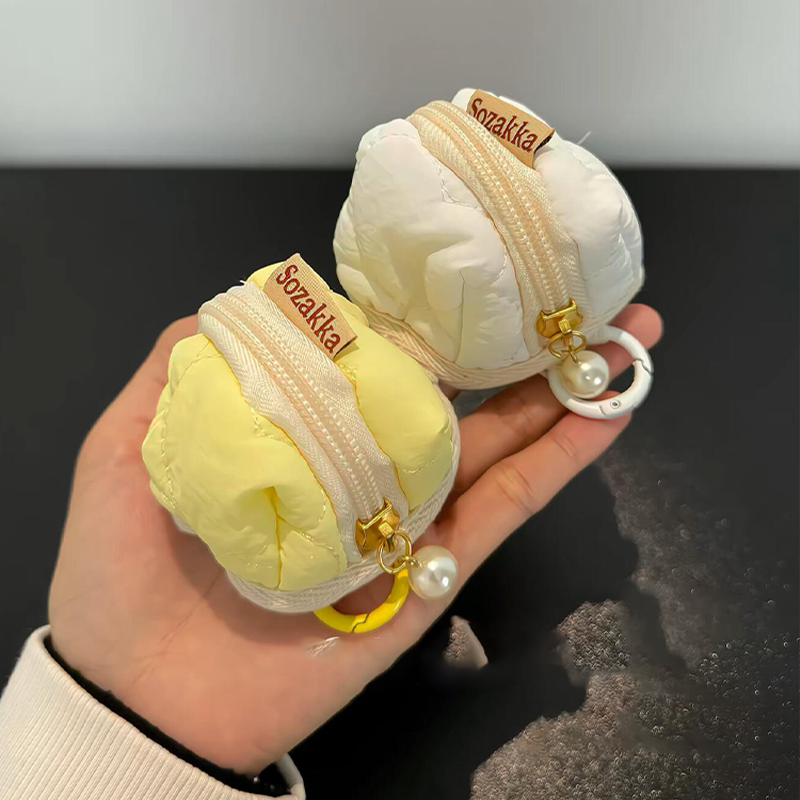 迷你零钱包可爱包挂件耳机保护套适用airpods便携软绵绵随身小包 - 实物图