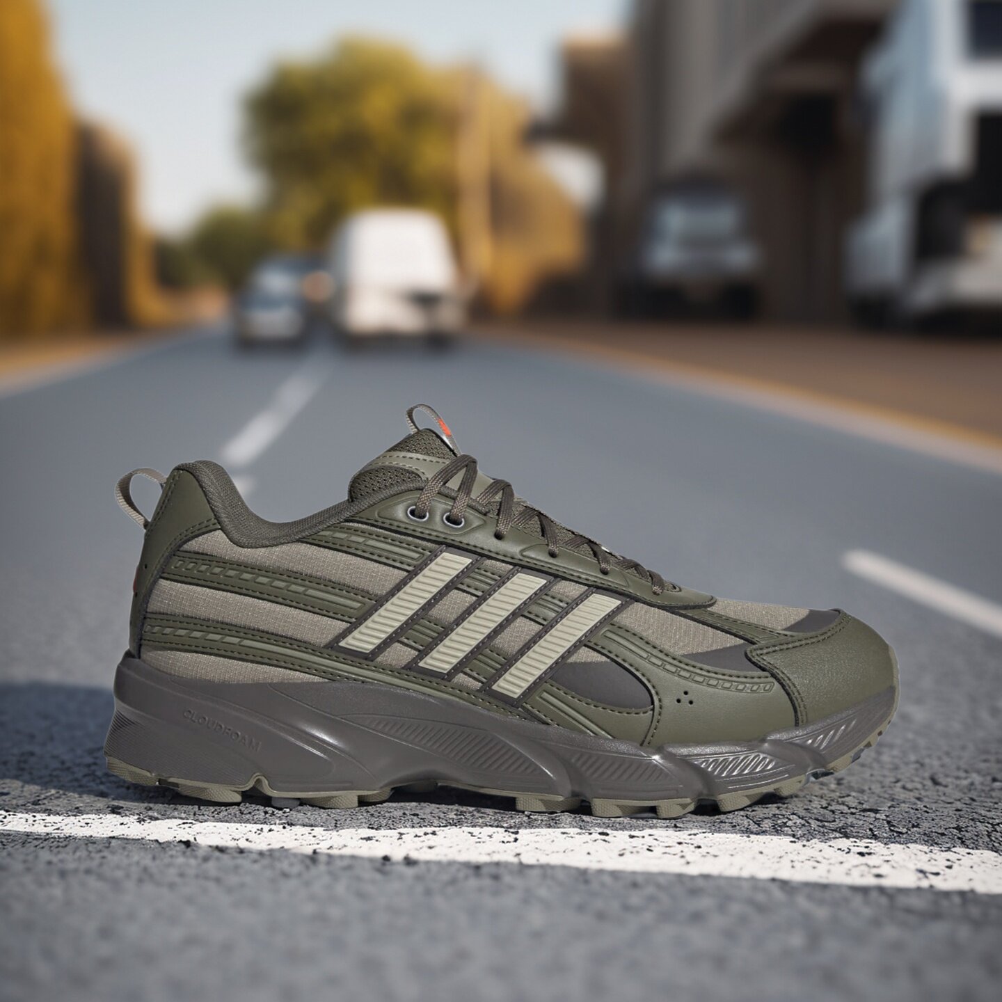 Adidas阿迪达斯男女款鞋子2026冬季新款舒适透气跑步老爹鞋KH9106