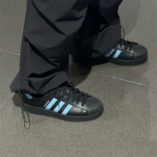 阿迪达斯三叶草男女款鞋子2025秋季新款贝壳头舒适百搭板鞋JS1338