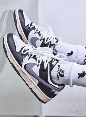 【球鞋定制】Nike耐克男女鞋子 银墨星球 DUNK LOW 休闲百搭板鞋