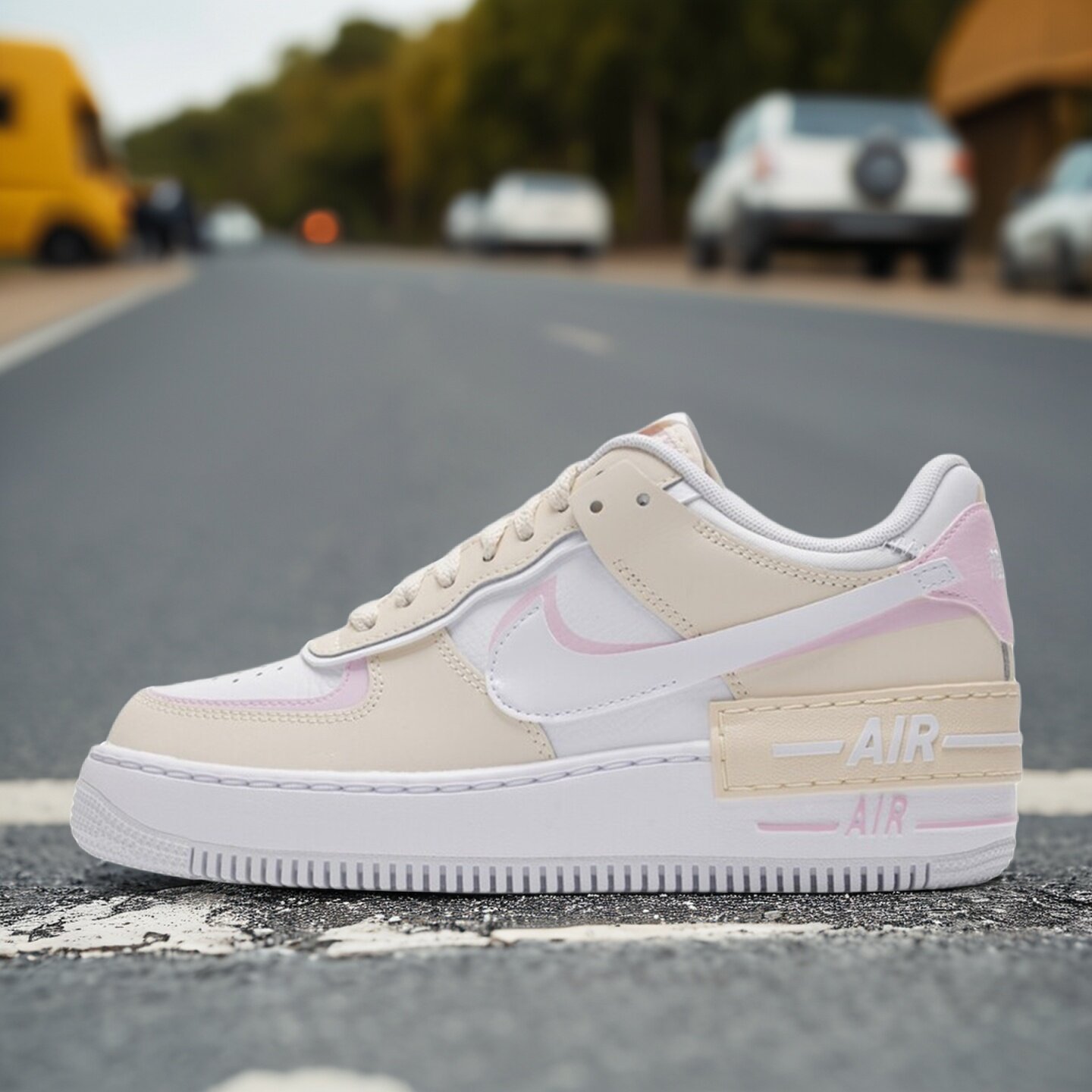 Nike耐克女鞋子2026冬季新款舒适百搭空军一号低帮板鞋DZ1847-120