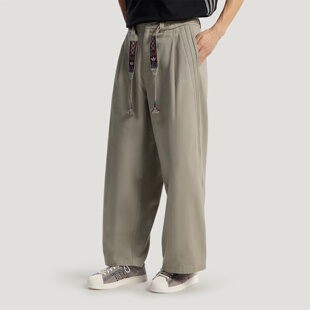 阿迪达斯三叶草男款裤子2026夏季新款舒适宽松运动休闲长裤KW5668