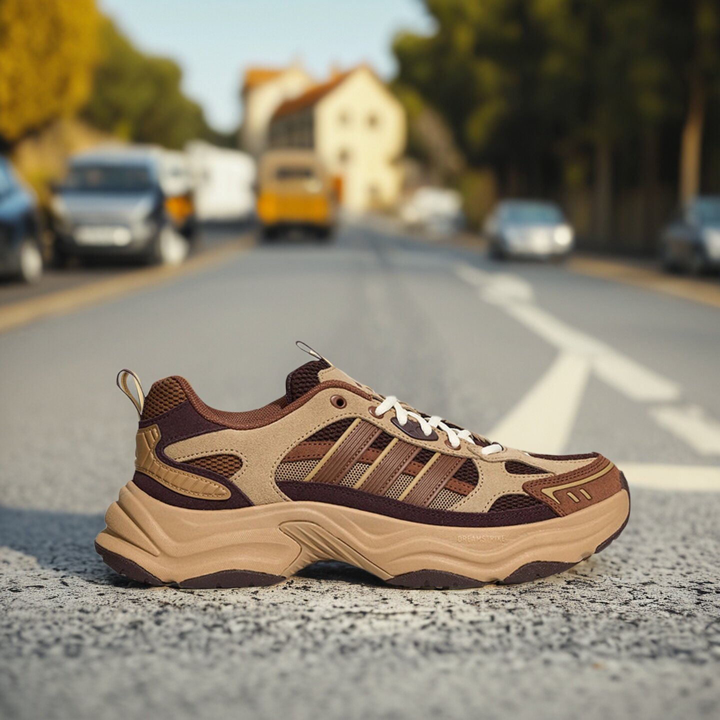 Adidas阿迪达斯男女款鞋子2026冬季新款舒适透气跑步老爹鞋LA6801
