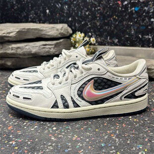 Nike耐克女款鞋子2026春季新款AIR JORDAN低帮休闲板鞋HQ2186-100