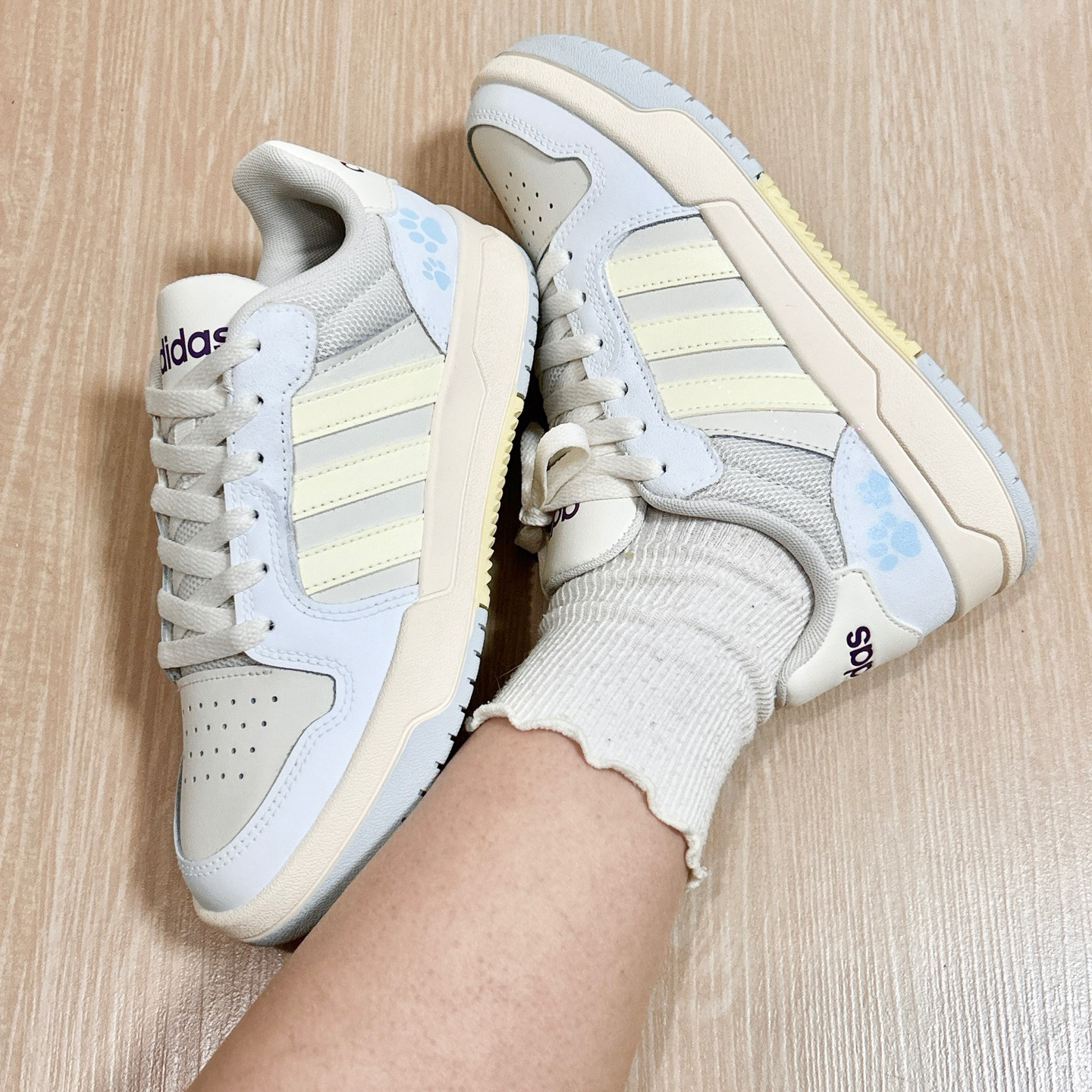 【球鞋定制】Adidas阿迪达斯男女鞋子 ENTRAP 棉花喵喵 低帮板鞋