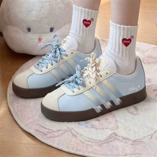 【球鞋定制】Adidas阿迪达斯 VL COURT 海盐芬达 男女款低帮板鞋