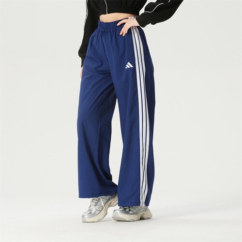 Adidas阿迪达斯女裤子2026夏季新款舒适宽松阔腿运动长裤JV5328