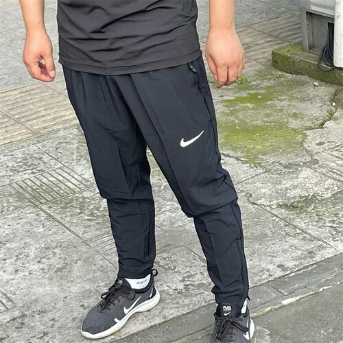 男裤子舒适透气运动休闲梭织长裤