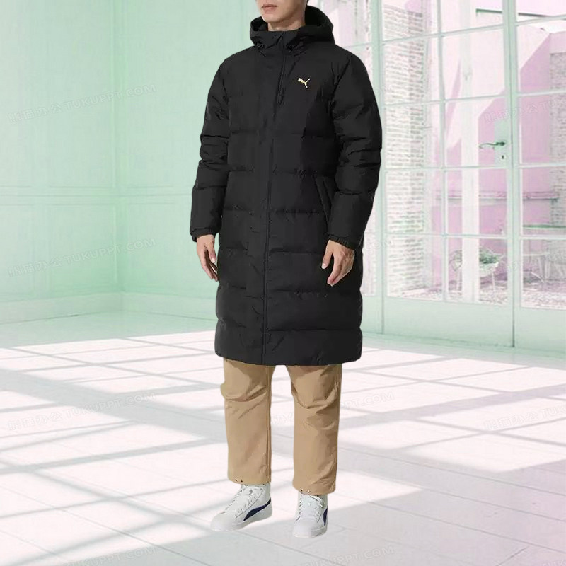 新款舒适保暖防风长款羽绒服