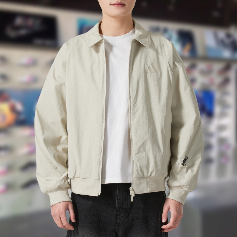 Adidas阿迪达斯男子外套2025春季新年款舒适梭织夹克棒球服JZ4194