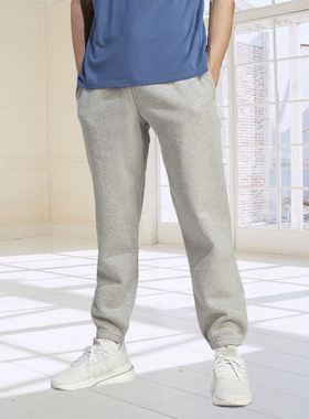 Adidas阿迪达斯男裤2023冬季新款加绒保暖舒适宽松束脚长裤IJ6882