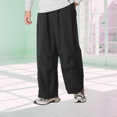 新款舒适宽松阔腿运动长裤