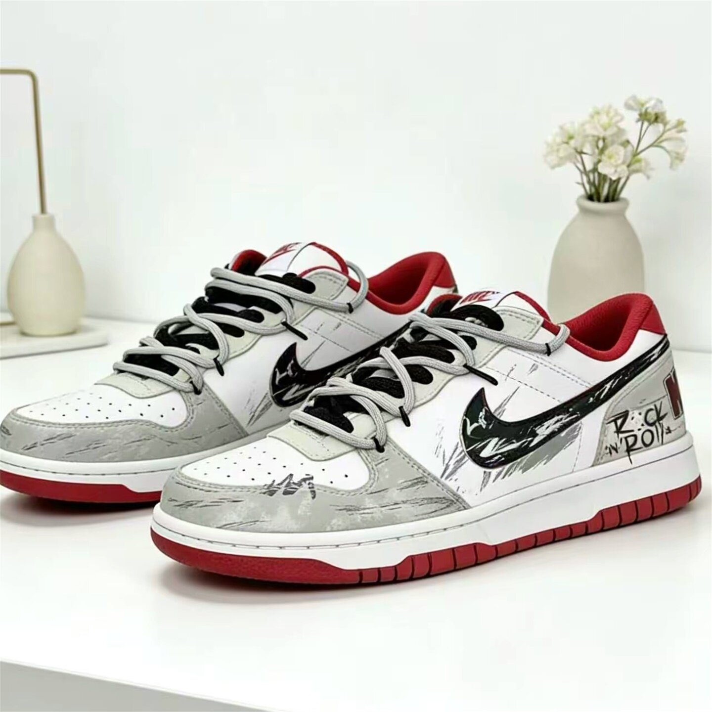 【球鞋定制】耐克男鞋 BIG NIKE LOW 尘墟涂印 低帮百搭潮流板鞋